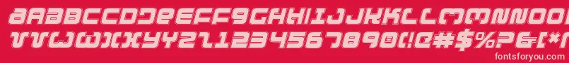 ExedoreCollegeItalic Font – Pink Fonts on Red Background