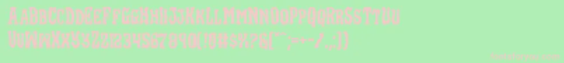 Blackgunkexpand Font – Pink Fonts on Green Background