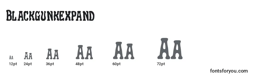 Blackgunkexpand Font Sizes