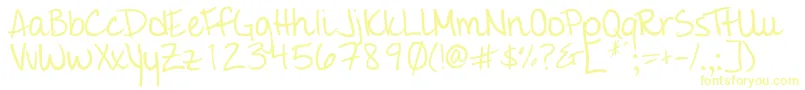 Giddehand Font – Yellow Fonts