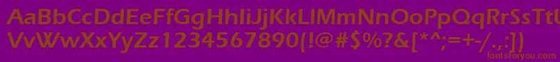 Erasdemi Font – Brown Fonts on Purple Background