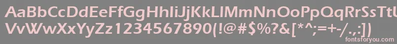 Erasdemi Font – Pink Fonts on Gray Background