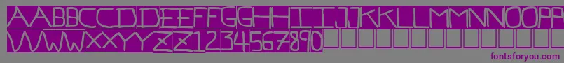 PfVeryverybadfont7Inverted Font – Purple Fonts on Gray Background