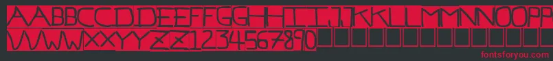 fuente PfVeryverybadfont7Inverted – Fuentes Rojas Sobre Fondo Negro