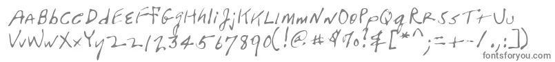 Lehn104 Font – Gray Fonts on White Background