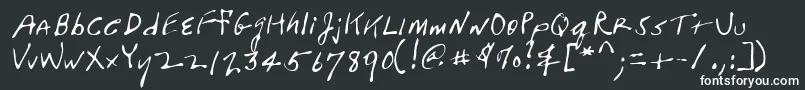 Шрифт Lehn104 – белые шрифты