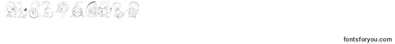 フォントLmsPokemonMasterOutline – 数字と数値のためのフォント