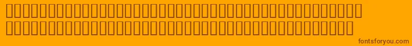 Fish3Bold Font – Brown Fonts on Orange Background
