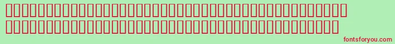 Fish3Bold Font – Red Fonts on Green Background