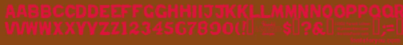 Repent Font – Red Fonts on Brown Background