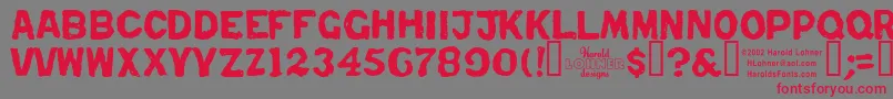 More about Repent Font Repent Font – Red Fonts on Gray Background