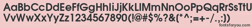 TexgyreadventorBold Font – Black Fonts on Pink Background