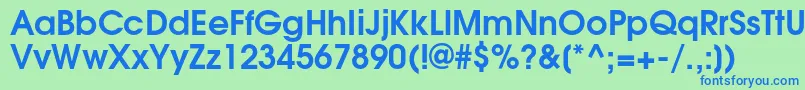 フォントTexgyreadventorBold – 青い文字は緑の背景です。