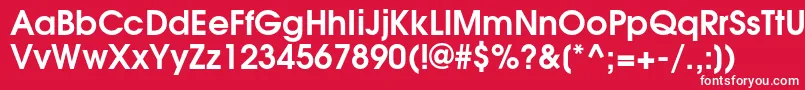 TexgyreadventorBold Font – White Fonts on Red Background
