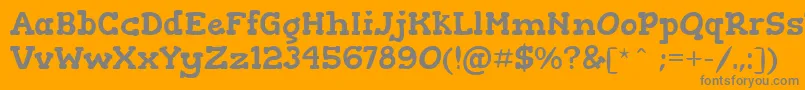 GorditasRegular Font – Gray Fonts on Orange Background