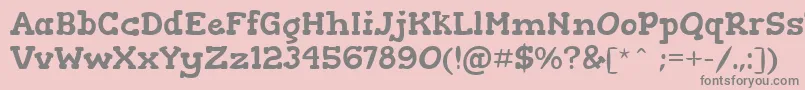 GorditasRegular Font – Gray Fonts on Pink Background