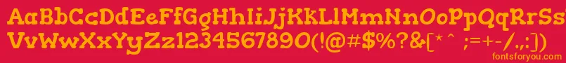GorditasRegular Font – Orange Fonts on Red Background