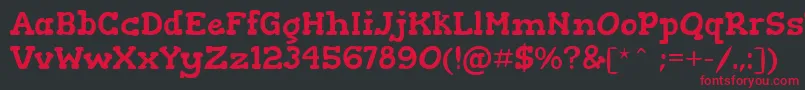 GorditasRegular Font – Red Fonts on Black Background
