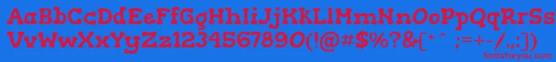 GorditasRegular Font – Red Fonts on Blue Background