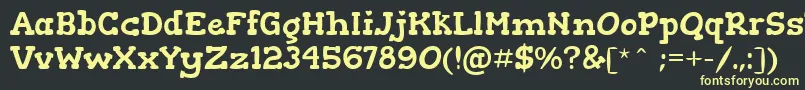 GorditasRegular Font – Yellow Fonts on Black Background