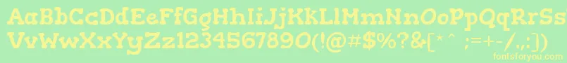 More about GorditasRegular Font GorditasRegular Font – Yellow Fonts on Green Background
