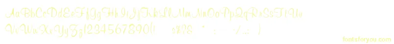 Muriel-Schriftart – Gelbe Schriften