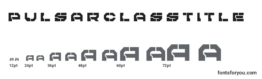 Размеры шрифта Pulsarclasstitle