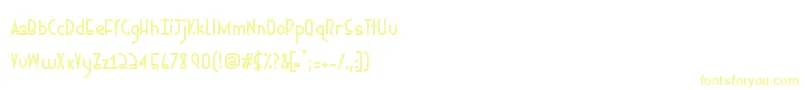 Ephemerian Font – Yellow Fonts on White Background