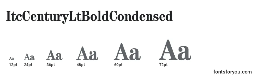 ItcCenturyLtBoldCondensed Font Sizes