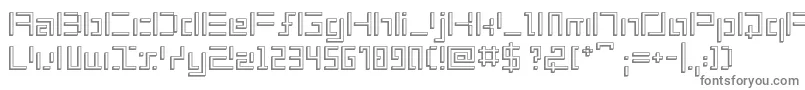 Шрифт ShuinSans3D – серые шрифты на белом фоне