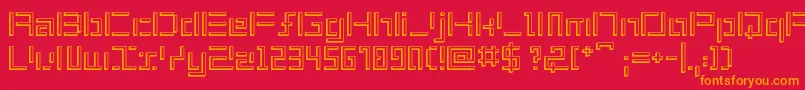 Weitere Informationen zur ShuinSans3D-Schriftart ShuinSans3D-Schriftart – Orangefarbene Schriften auf rotem Hintergrund