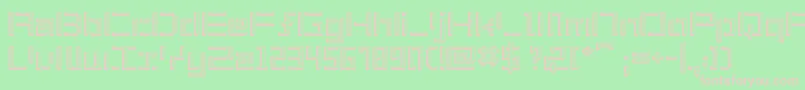 ShuinSans3D Font – Pink Fonts on Green Background