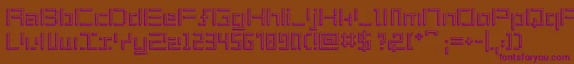 ShuinSans3D Font – Purple Fonts on Brown Background