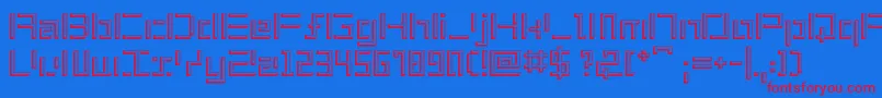 ShuinSans3D Font – Red Fonts on Blue Background