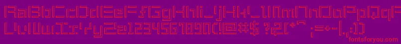 ShuinSans3D Font – Red Fonts on Purple Background