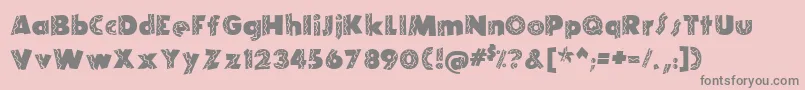 Elriott2 Font – Gray Fonts on Pink Background