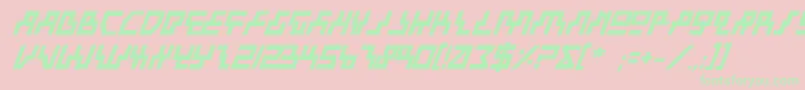 Beambi Font – Green Fonts on Pink Background