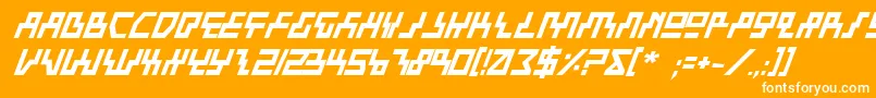 Beambi Font – White Fonts on Orange Background