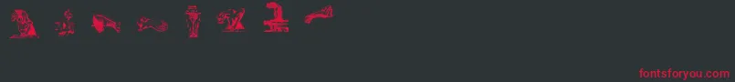 Gargoylesding Font – Red Fonts on Black Background