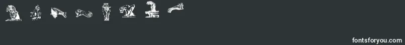 Gargoylesding Font – White Fonts on Black Background