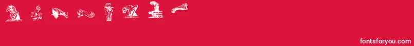 Gargoylesding Font – White Fonts on Red Background