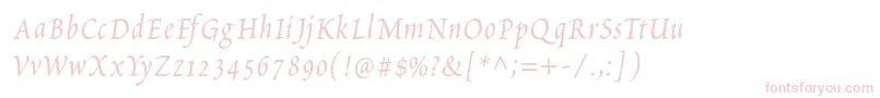PetitscriptItalic Font – Pink Fonts on White Background