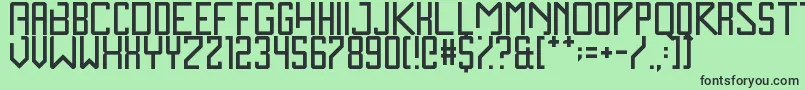 ZenMonolith Font – Black Fonts on Green Background