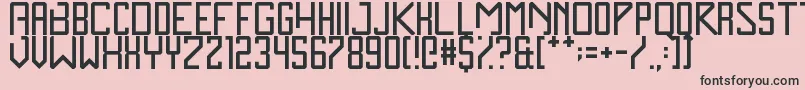 ZenMonolith Font – Black Fonts on Pink Background