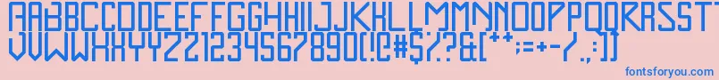 ZenMonolith Font – Blue Fonts on Pink Background