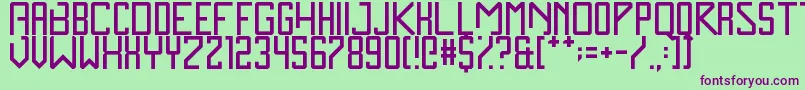 ZenMonolith Font – Purple Fonts on Green Background