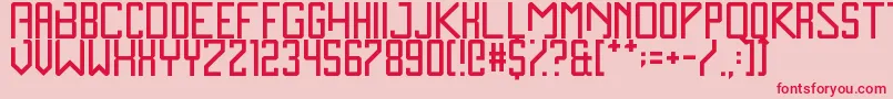 ZenMonolith Font – Red Fonts on Pink Background