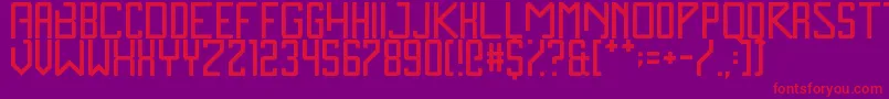 ZenMonolith Font – Red Fonts on Purple Background