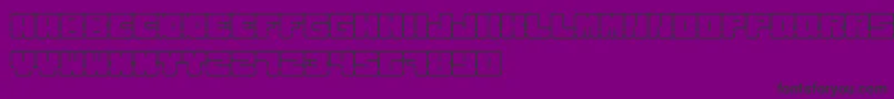 KurvenreichRegular Font – Black Fonts on Purple Background