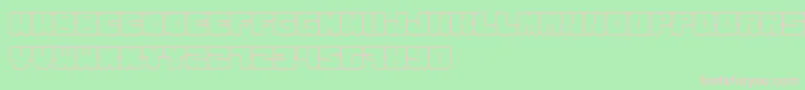 KurvenreichRegular Font – Pink Fonts on Green Background